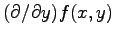 $ (\partial/\partial y)f(x, y)$