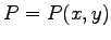 $ P=P(x,y)$